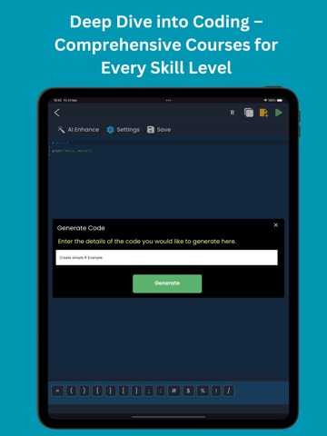 Learn R: Data Analysis & Code iPad screenshot