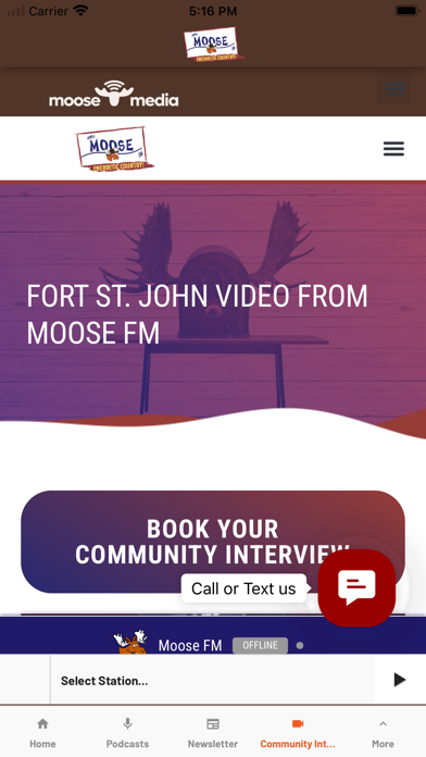 Moose FM 100.1 Fort St. John Screenshot