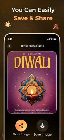 AI Happy Diwali Photo App screenshot