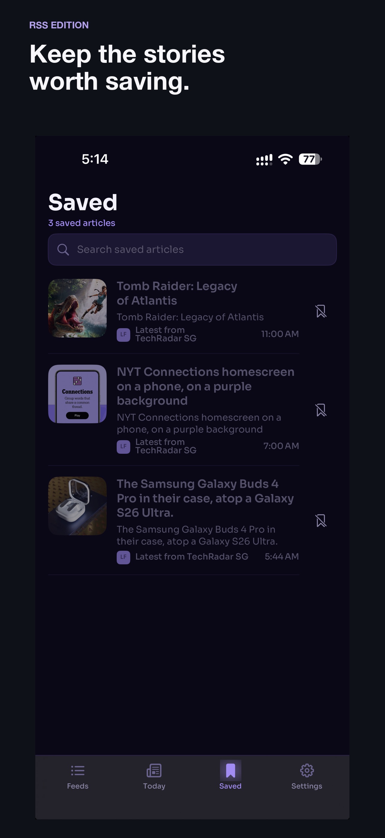 Screenshot 4 of RSS Edition: Feed Reader