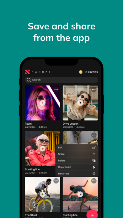 Narrai iPhone screenshot 6 - Photo & Video app