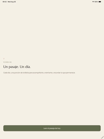 VERBUM: Daily Bible Passage iPad screenshot