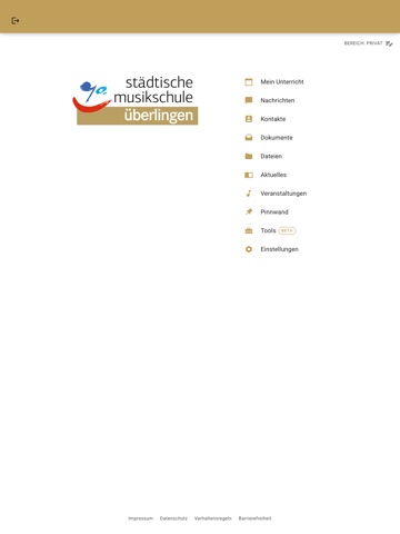 Städt. Musikschule Überlingen iPad screenshot