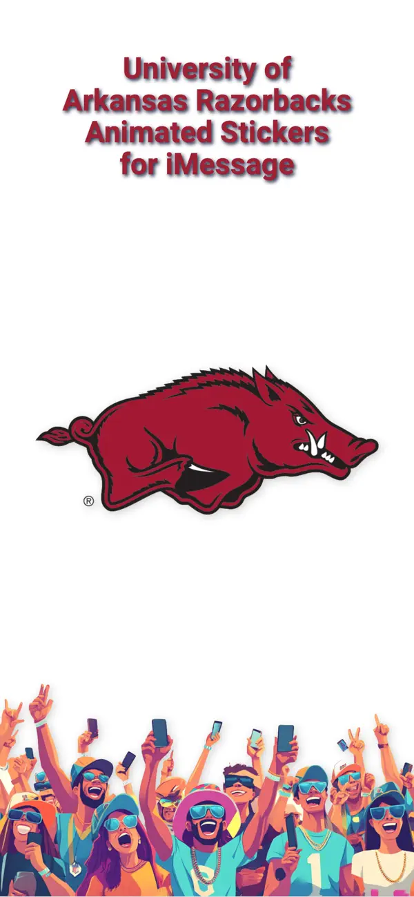 Screenshot #1 pour Razorbacks Sticker Pack 2024