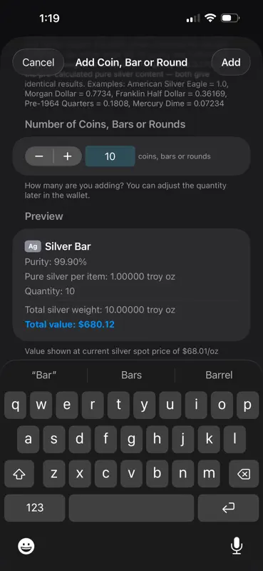 Silver Stacker Wallet screenshot 10 of 10
