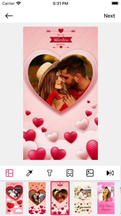 Screenshot #1 pour Anniversary Photo Frames Maker