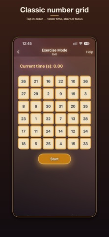 Schulte Grid-Kids Focus Memory Screenshot 2 of 4