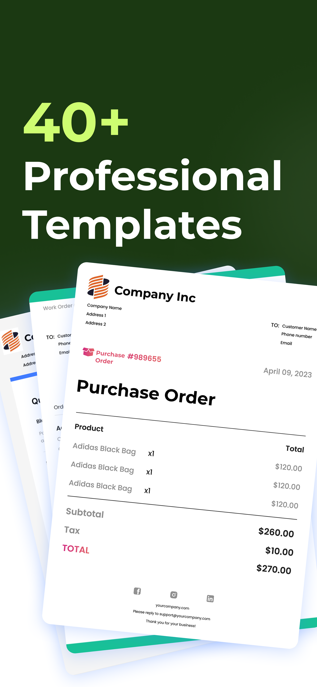 Purchase Order Maker - PO app screenshot 3