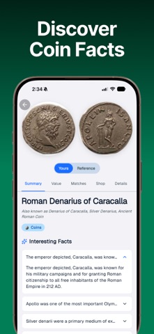 Coin ID: Value Identifier App iPhone screenshot