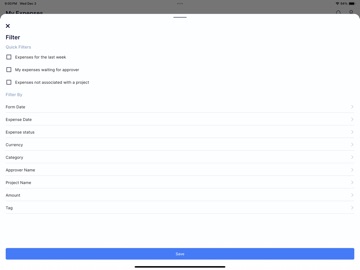 DC Expense iPad screenshot