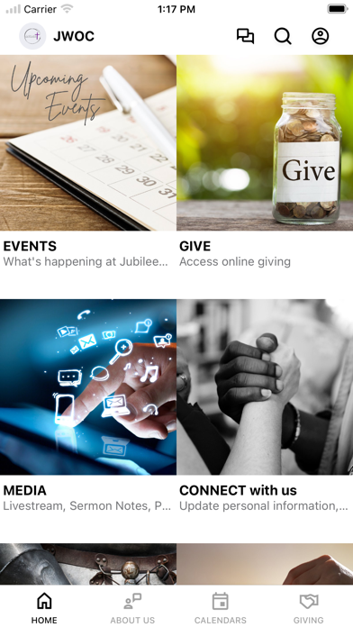 Jubilee World Outreach Screenshot