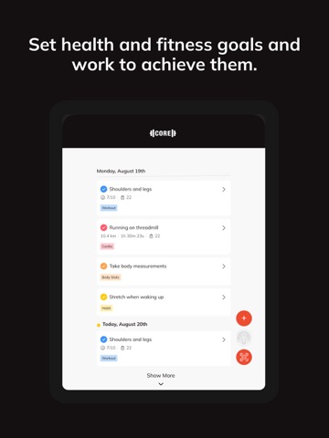 Core Family Fitness iPad screenshot