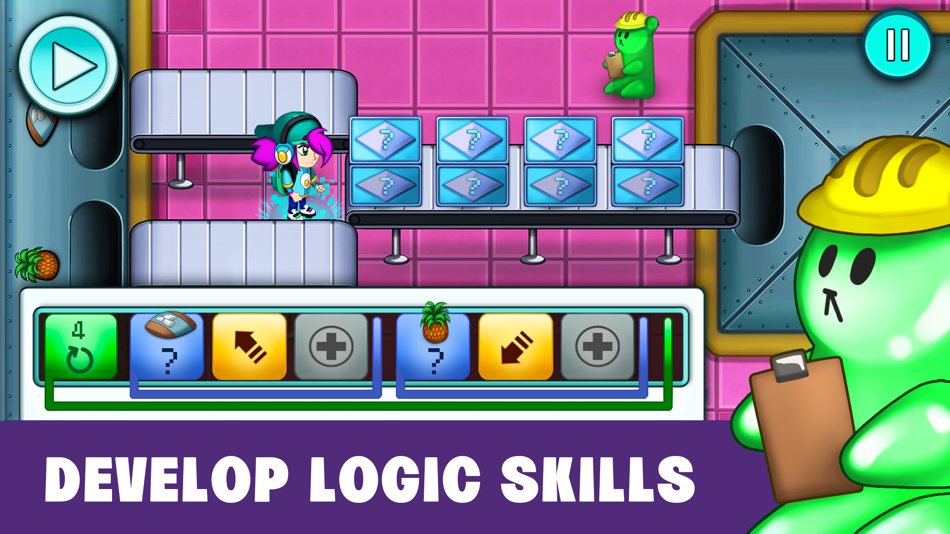 #4. Coding Games Kids: Glitch Hero (iOS) 由: Didactoons Games SL