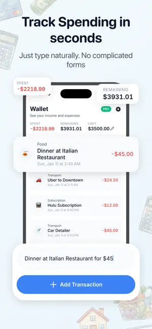 Money Spending Tracker - Finox screenshot 1