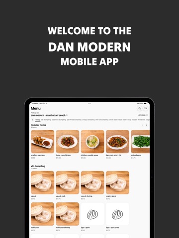 dan modern chinese - order now iPad screenshot