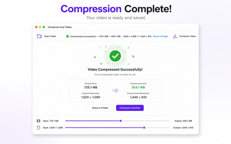 Screenshot #3 pour Compress Any Video