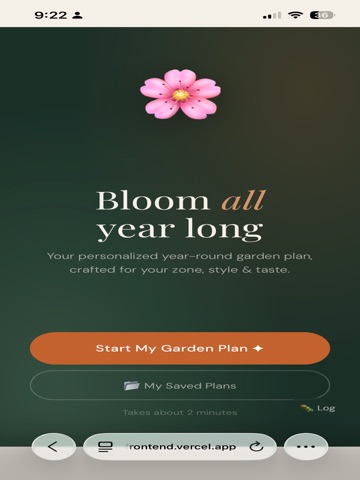 Bloom Planner App iPad screenshot
