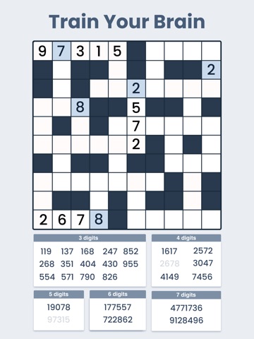 Crossnumbers - Puzzle Games iPad screenshot