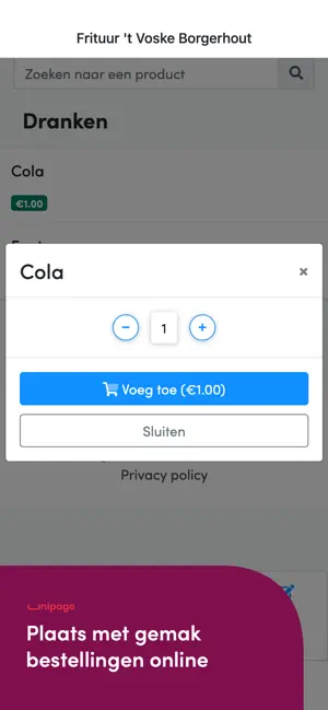 Frituur 't Voske Borgerhout screenshot 1