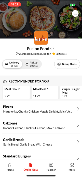 Fusion Food. Screenshot 2 of 4