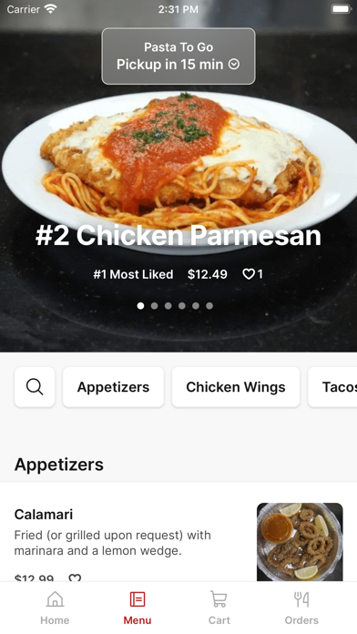 Pasta To Go iPhone screenshot 2 - Food & Drink app