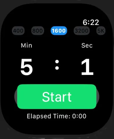 400M-5K Pacing screenshot 3