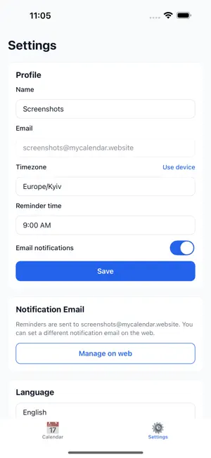 MyCalendar: Calls & Reminders screenshot 1