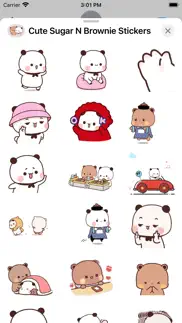 How to cancel & delete cute sugar n brownie stickers 3