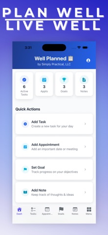 Well Planned: Daily Planner screenshot