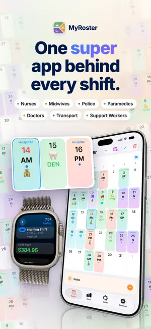MyRoster - Shift Worker Rota screenshot 1