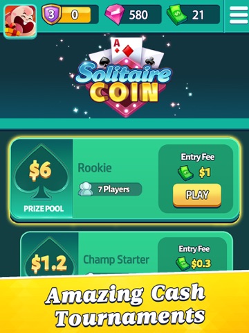 Solitaire Coin: Win Real Cash iPad screenshot 4 - Games app