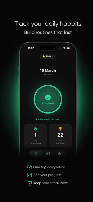 NotZero: Habit Tracker Screenshot 1 of 4