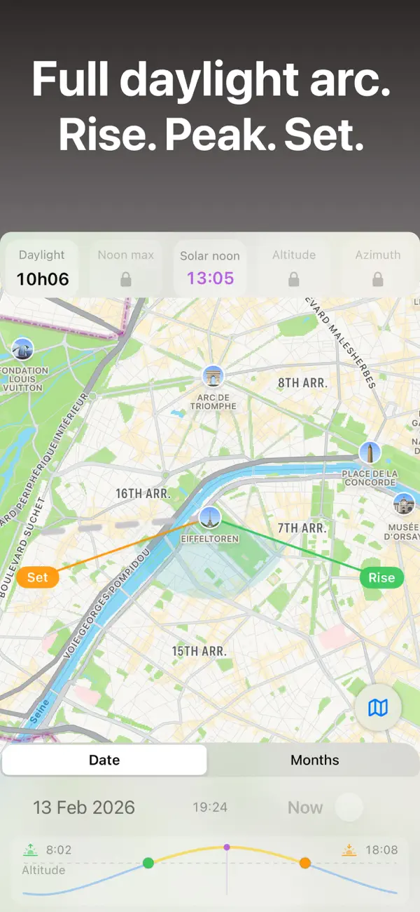 #2. SunPath: Sun Position Map (iOS) Por: Serge Benati