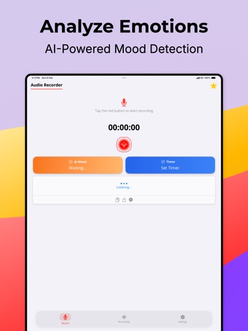 AI Audio Recorder & Memos iPad screenshot