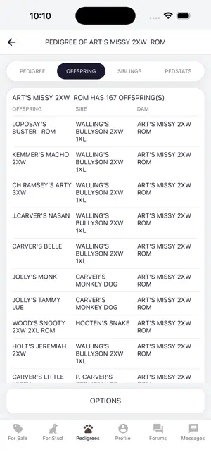 Pedigree Database screenshot 2