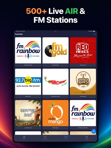 All India Radios: FM & News ipad screenshot 2