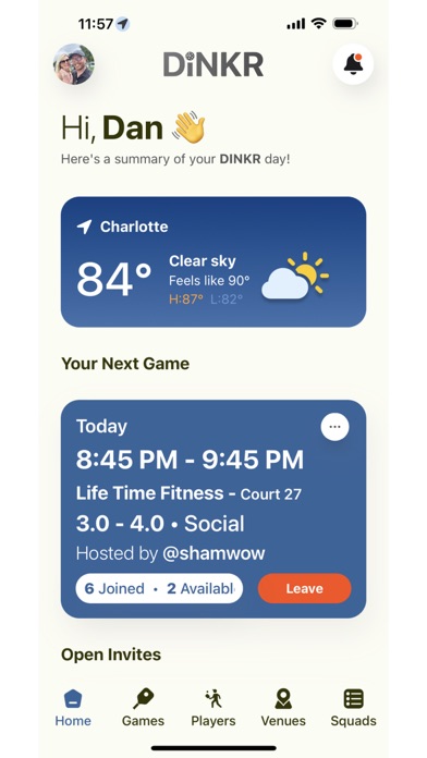 DiNKR - for pickleball lovers Screenshot
