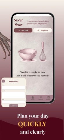 CakeFlow Planner iPhone screenshot
