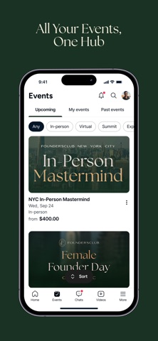 Founders Club App screenshot