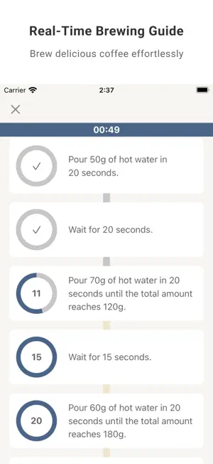 DripNote - Brew Perfect Coffee screenshot 1
