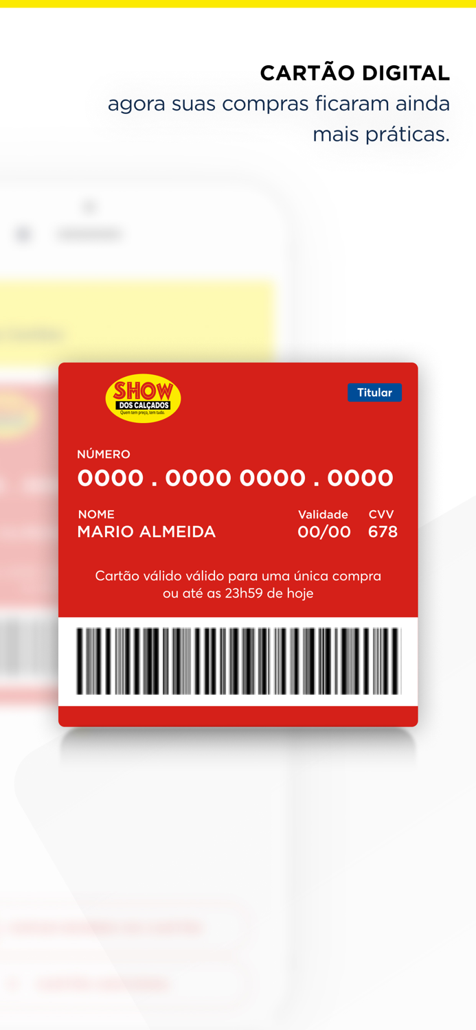 Cartão Show dos Calçados
