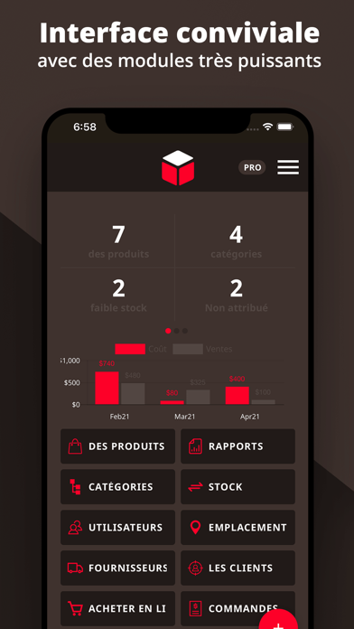 Screenshot #1 pour Telesto: Gestion d'Inventaire