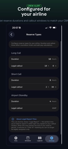 Crew Alert App screenshot