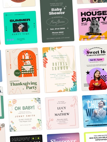 Invitation Card Maker-Greeting iPad screenshot