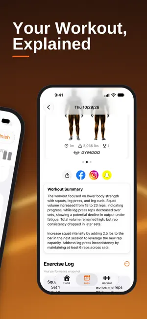GymGod Gym Log & Tracker screenshot 2