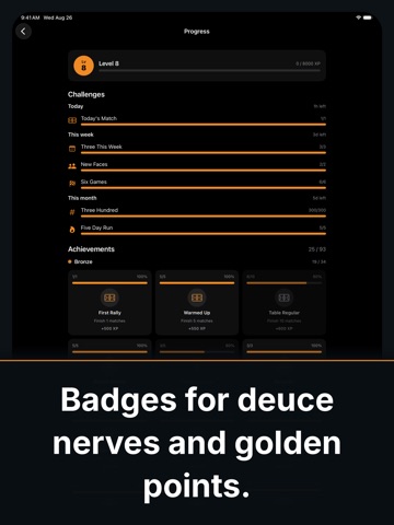 Table Tennis Serve Scoreboard iPad screenshot