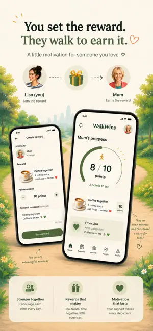 WalkWins - Walking Motivation screenshot 1