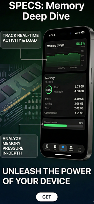 Specs: Device Info & Widget Screenshot 5 of 6