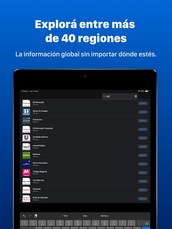 Screenshot #5 pour Periódicos Mexicanos