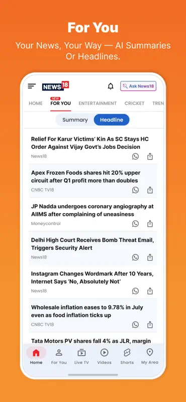 News18: Latest News & Updates screenshot 6 of 10